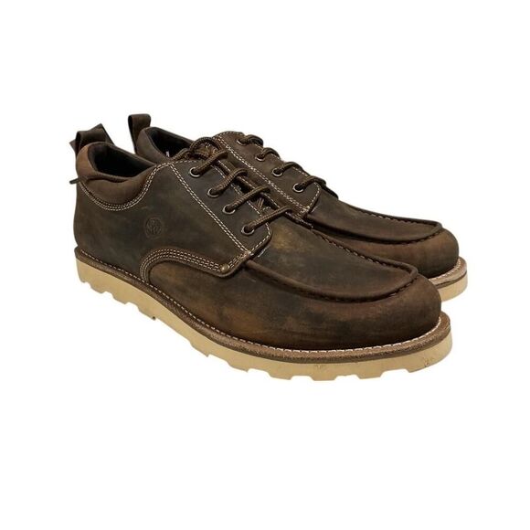 Old West Other - Old West Moc Toe Oxford Shoes Men 12 EE Brown Leather Lace Up Casual Comfort NEW